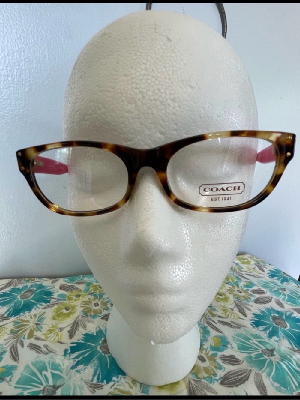 Coach Eyeglass Frames, HC6034 5102 52mm, Spotty Tortoise/Fuchsia